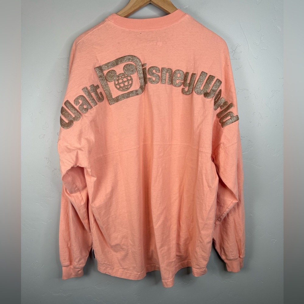 Disney Parks Walt Disney World Spirit Jersey Rose Gold Peach Size Large - Picture 3 of 9